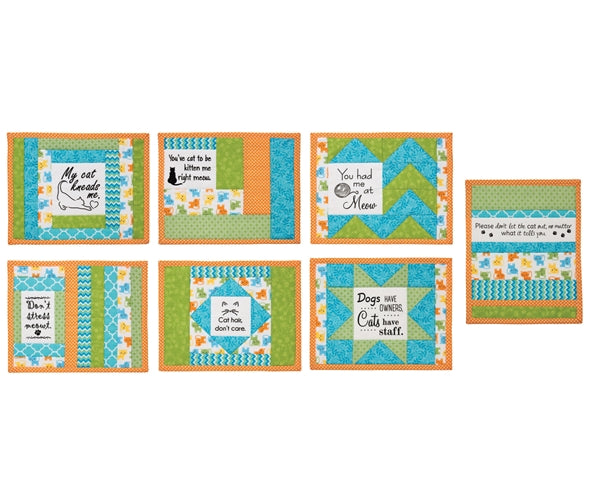 Quilt As You Go Inspirational Mug Mats Pre-printed wadding pack - Daily Mews