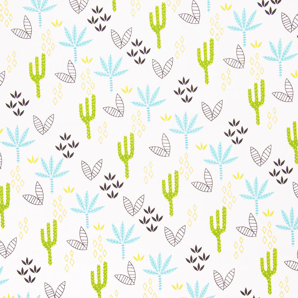 Desert Dinos Cotton Print - Palms