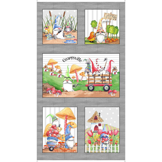 Gnomesville Fabric Collection - Panel 