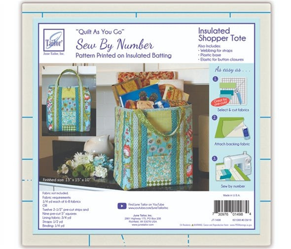 Quilt As You Go - Insulated Shopper's Tote