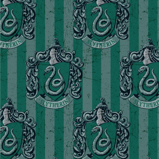 Harry Potter Cotton Fabric - Slytherin House