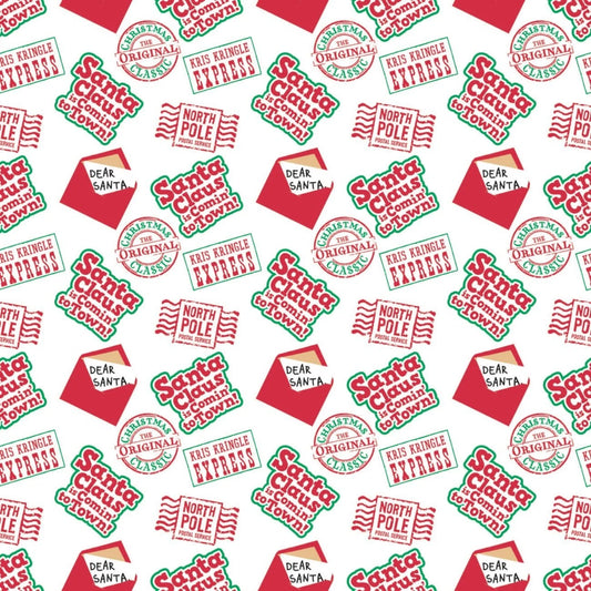 Character Winter Cotton Print - Santa Claus is Coming to Town - Post Service