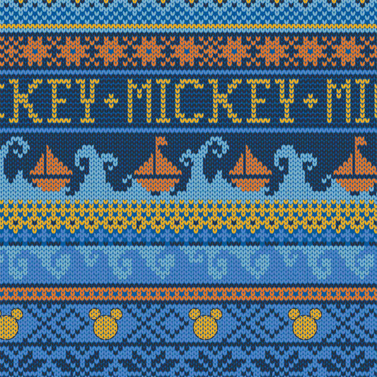 Mickey Mouse Oh Boy Fabric Collection - Sweater in Blue