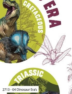 Age of the Dinosaurs Cotton Print - Dinosaur Eras