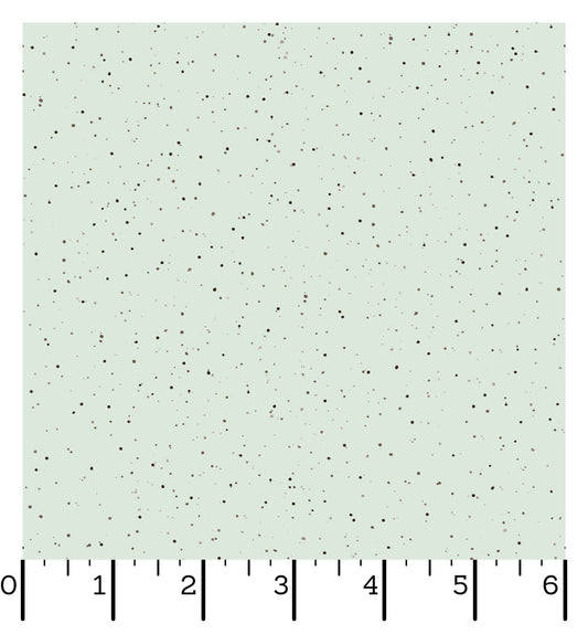 Splatter Dot on Green - Bramble Patch Cotton Print Fabric - per half metre