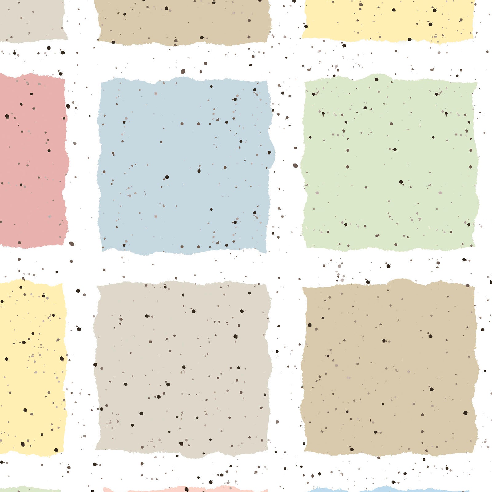 Love Is... Cotton Print - Soft Edge Squares