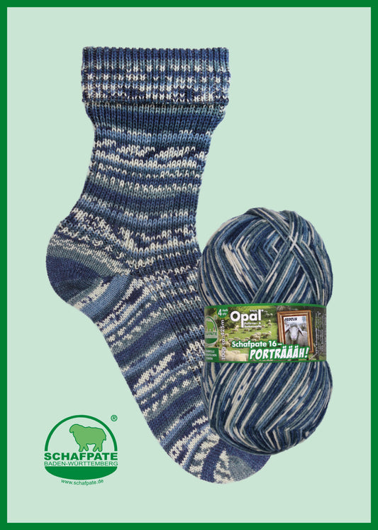 Fridolin (11453) - Opal Schafpate 16 Portrait 4ply Sock Yarn