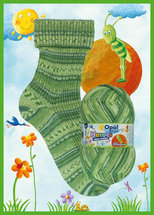 Hans Grasshopper (11547) - Opal Heroes 4ply