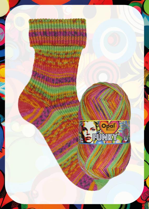 Water-Soaked Diving Fins (11585) - Opal Funky 4ply