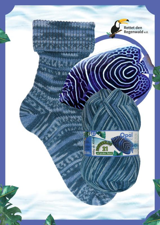 The Lifebuoy Knitter (11607) - Opal Rainforest 21 4ply