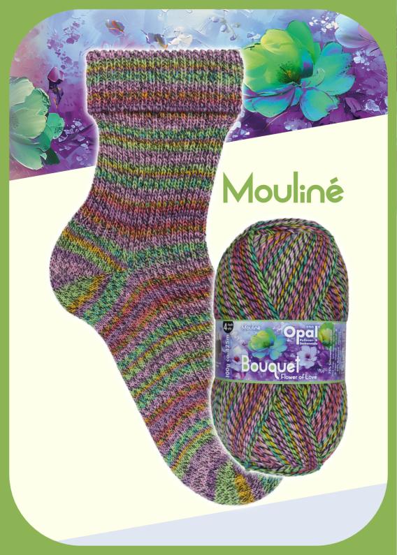 Flower of Love - Opal Bouquet Mouline 4ply