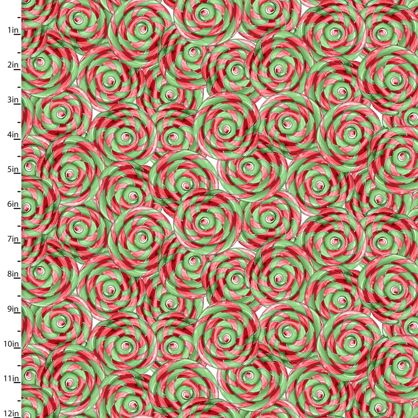 Peppermint Kisses - Gingerneering Cotton Print Fabric - per half metre