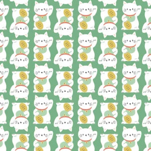 Maneki - On a Roll cotton Print Fabric - per half metre