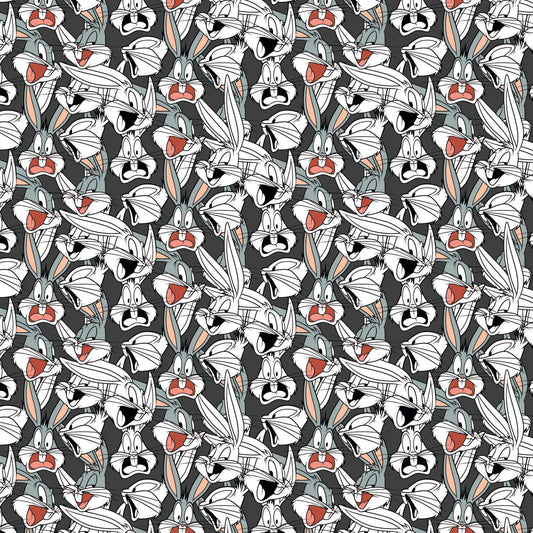 Bugs Bunny Expressions - Looney Tunes 2 Cotton Print Fabric - per half metre