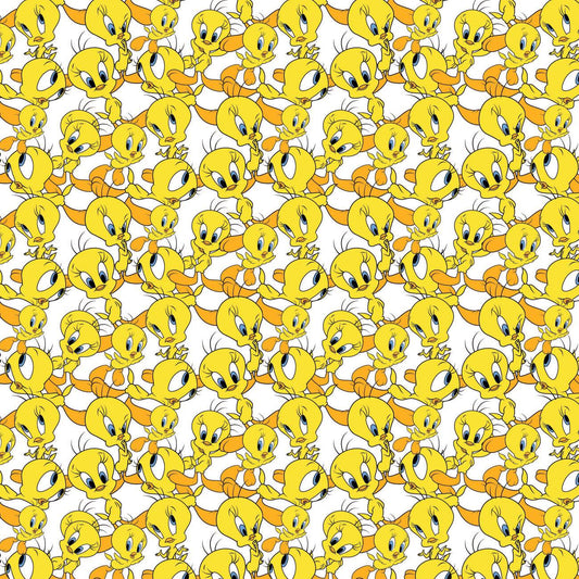 Tweety Expressions - Looney Tunes 2 Cotton Print Fabric - per half metre