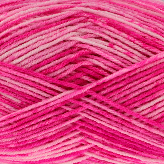 A close up of the Hot Pink colour of yarn for King Cole's Camouflage DK
