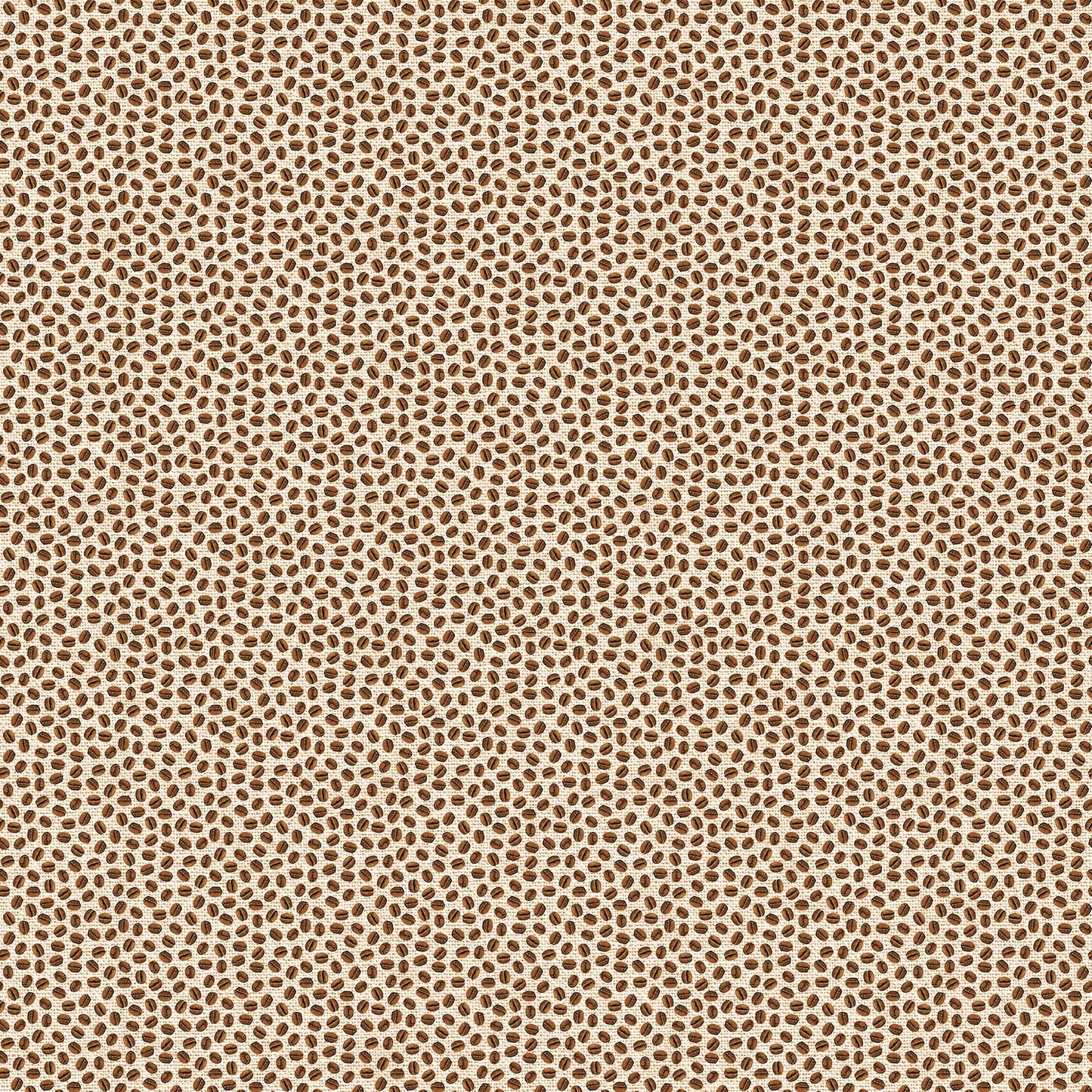 Coffee Bean Dot - Cafe Culture Cotton Print Fabric - per half metre