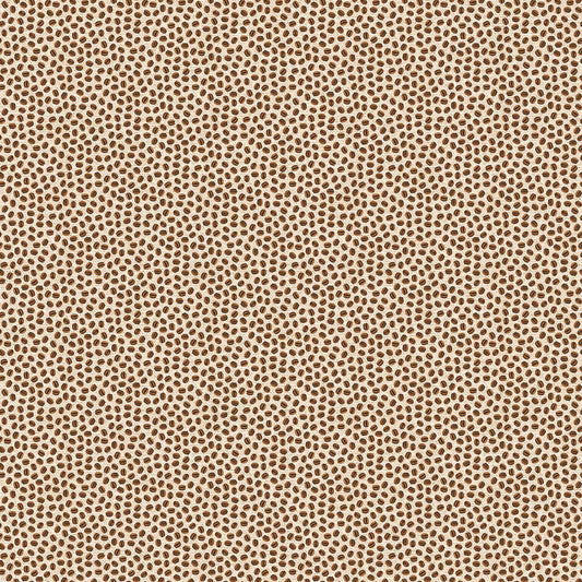 Coffee Bean Dot - Cafe Culture Cotton Print Fabric - per half metre