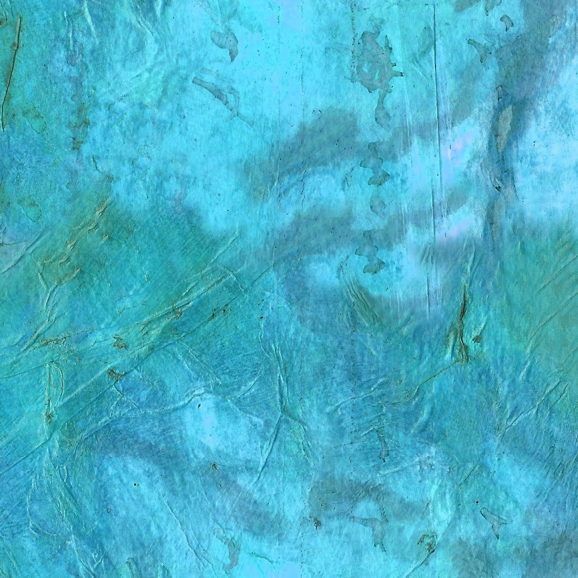 Blue Textured - Steampunk Stitchery Cotton Print Fabric - per half metre