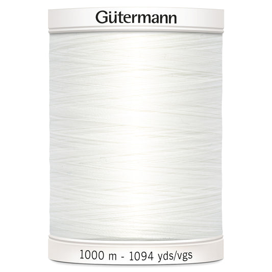 Shade White (800) - Sew-All Thread: 1000m – Gutermann