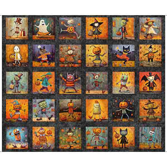 Halloween Picture Patch - Creepin' It Real Cotton Print Fabric - per panel