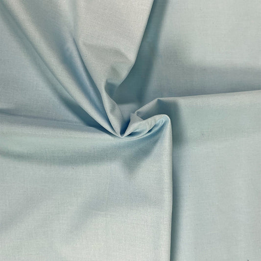 Sky Blue - Organic Premium Solid Cotton Fabric - per half metre