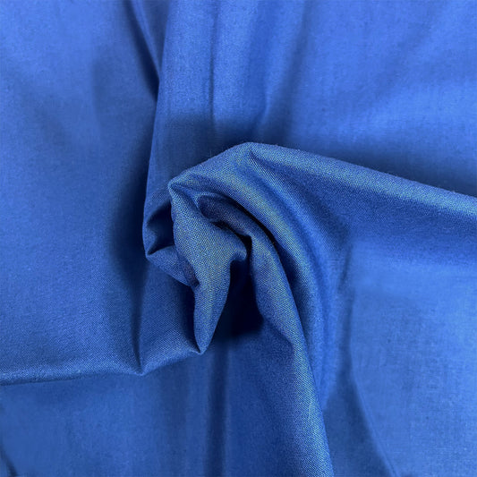Cobalt - Organic Premium Solid Cotton Fabric - per half metre