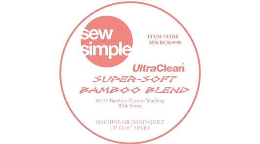 Super-Soft 50/50 Cotton/Bamboo Blend Sew Simple Wadding - per half metre