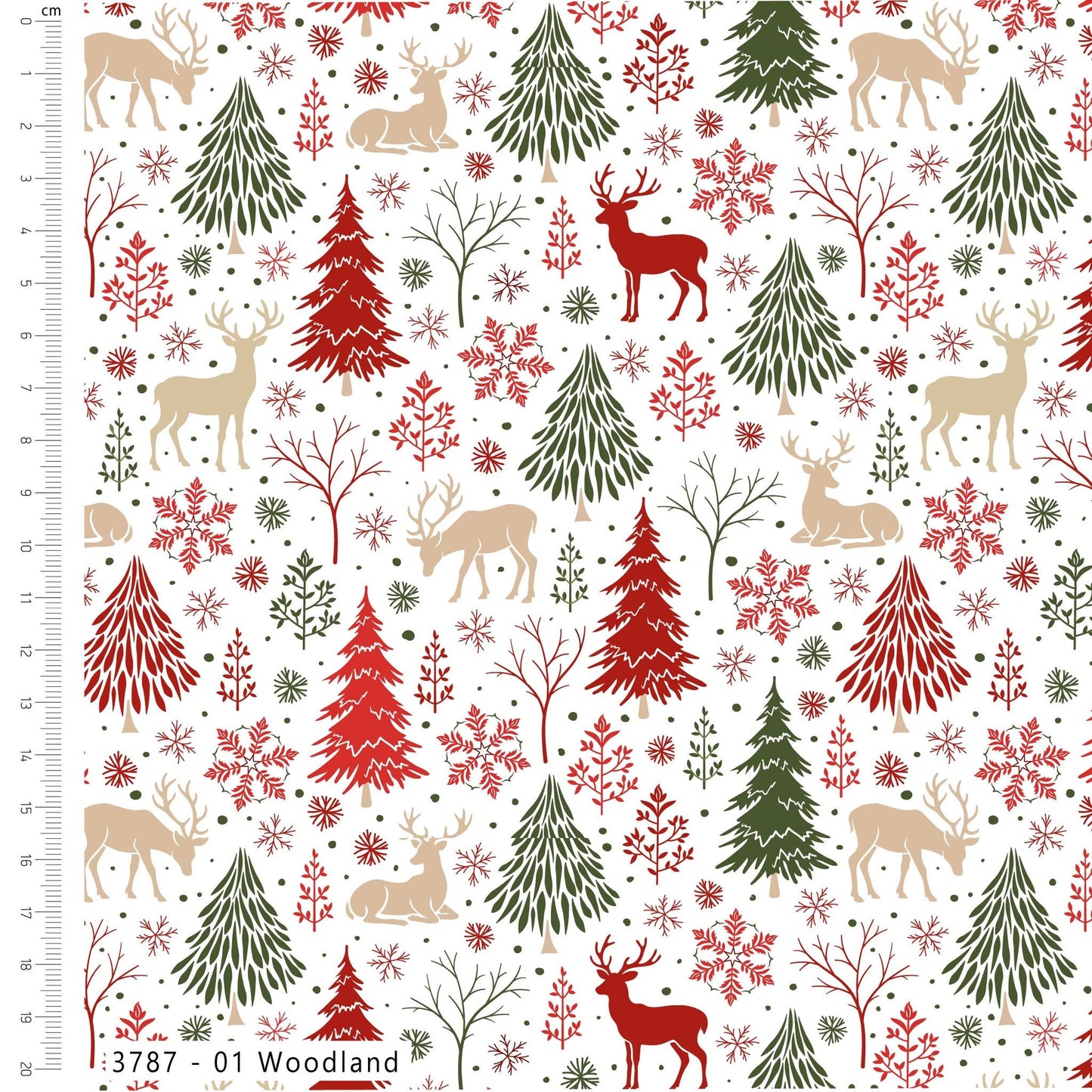 Woodland - Scandi Spirit Cotton Print Fabric - per half metre
