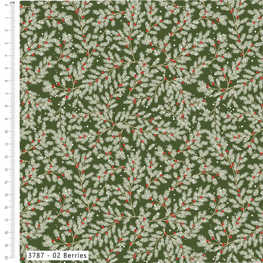 Berries - Scandi Spirit Cotton Print Fabric - per half metre