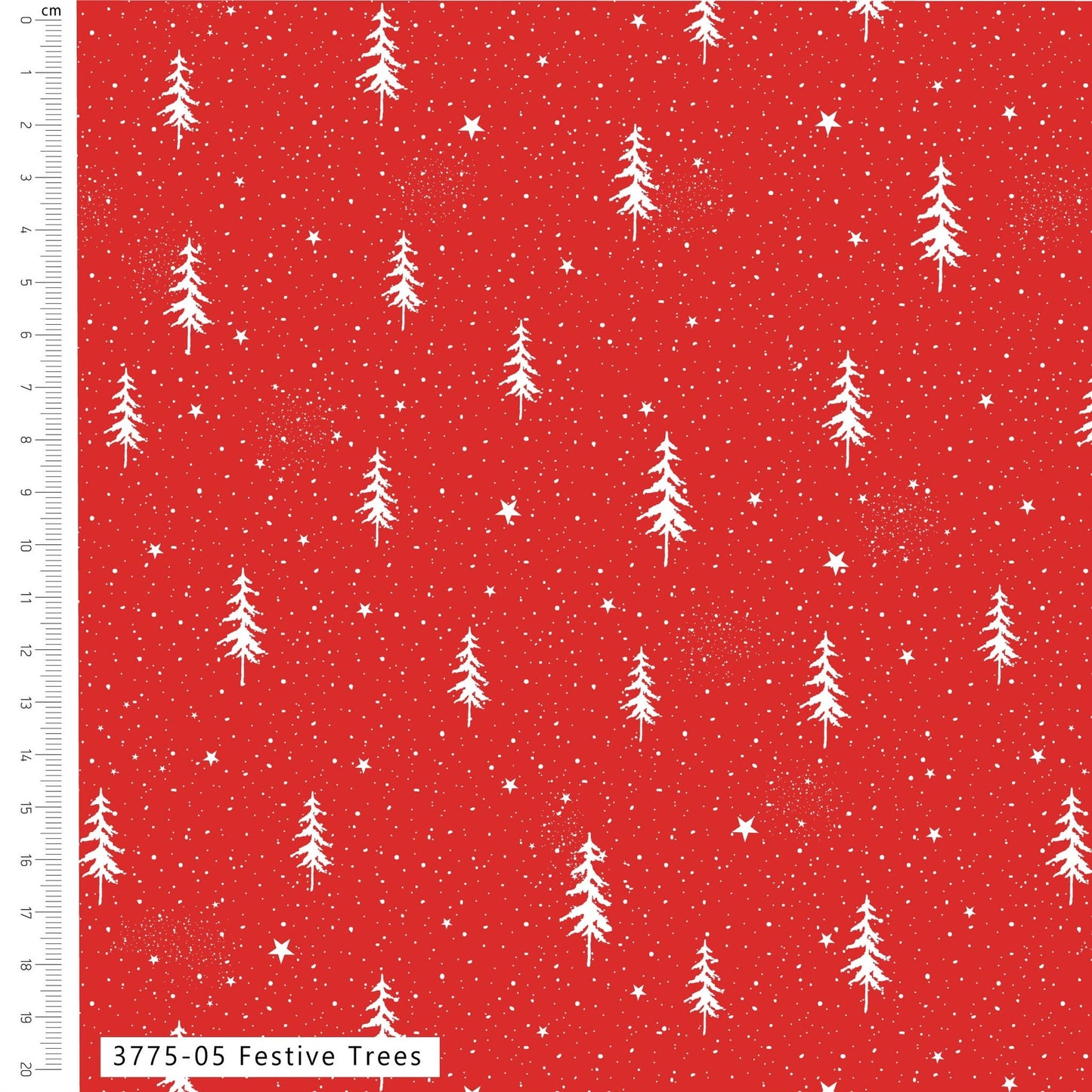 Festive Trees - A Roar A Frost Cotton Print Fabric - per half metre