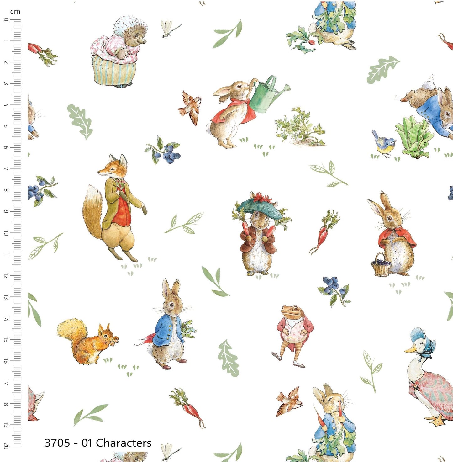 Characters - Tales of the Burrow Cotton Print Fabric - per half metre