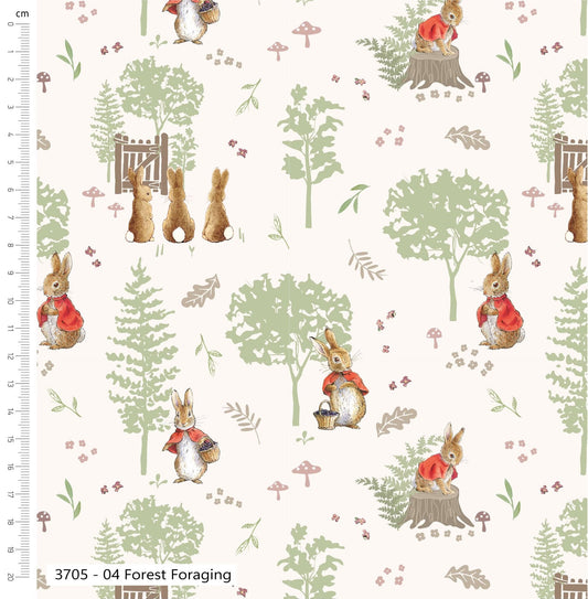 Forest - Tales of the Burrow Cotton Print Fabric - per half metre