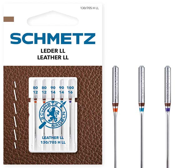Leather LL: Assorted: 80(12)-100(16) - Schmetz Sewing Machine Needles