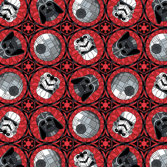 Empire - Star Wars Stained Glass Cotton Print Fabric - per half metre