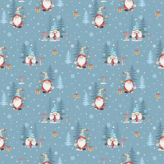 Winter Gonks Cotton Print Fabric - per half metre