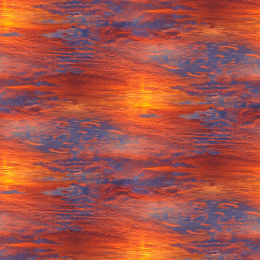 Sunset Sky - Natural Treasures II Cotton Print Fabric - per half metre