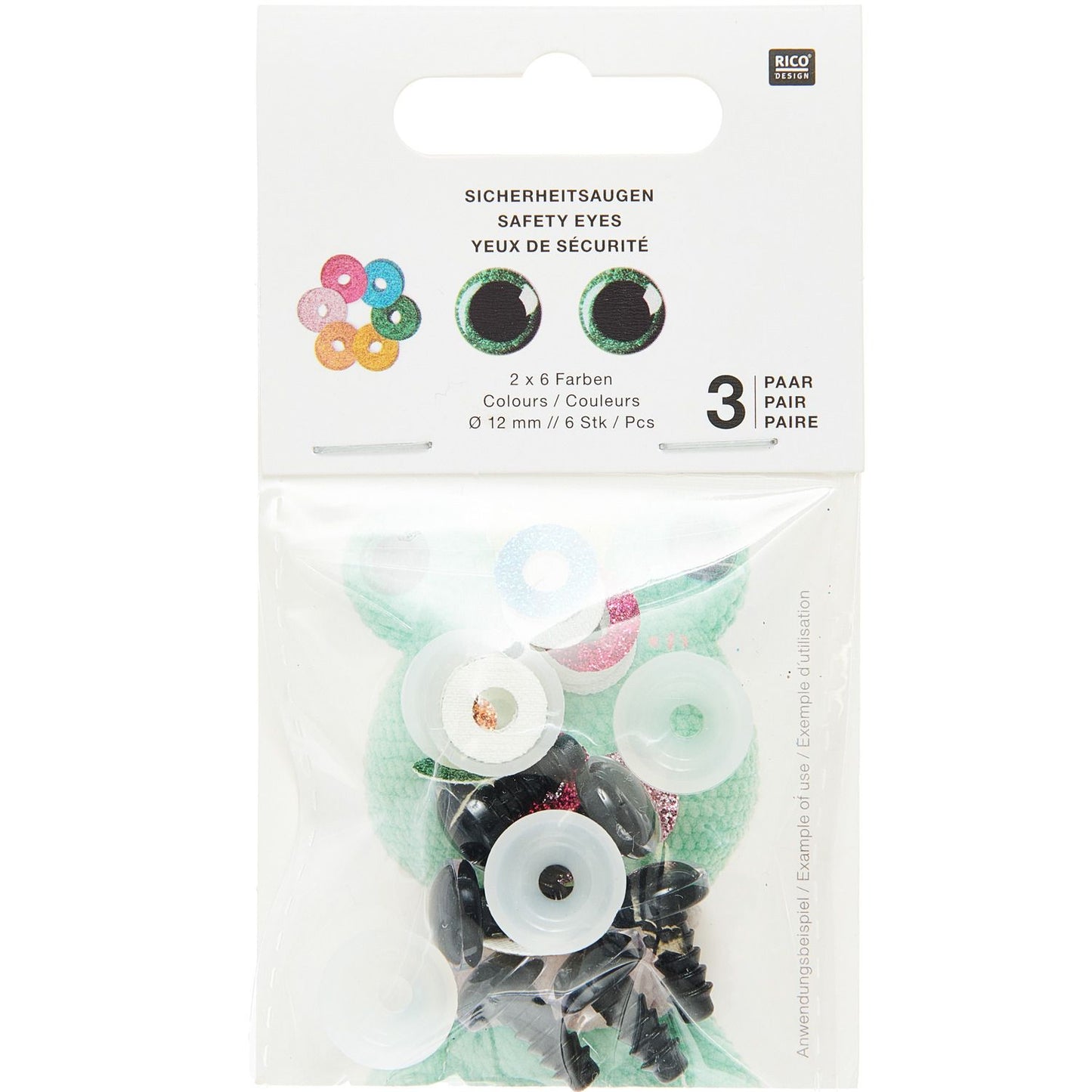 12mm Safety Eyes for Stuffed Animals