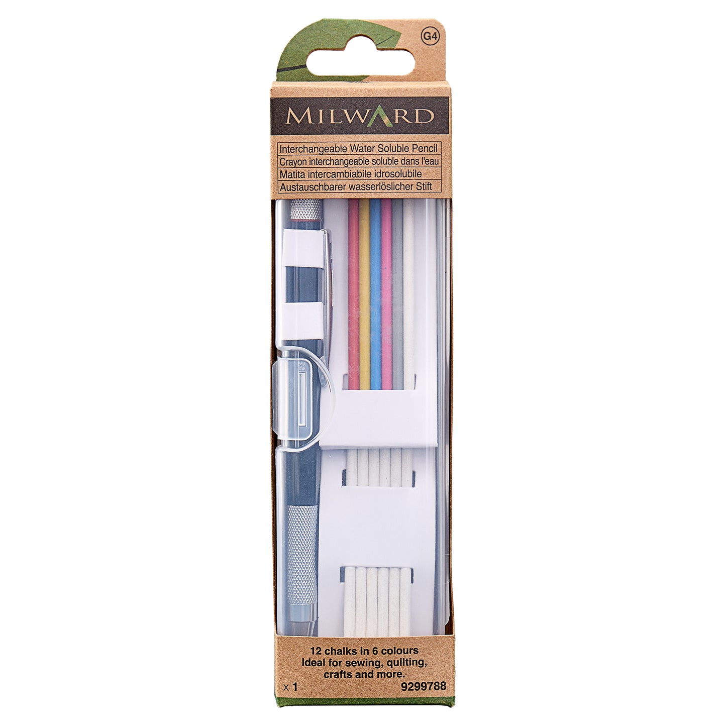 Interchangeable Water-Soluble Chalk Pencil