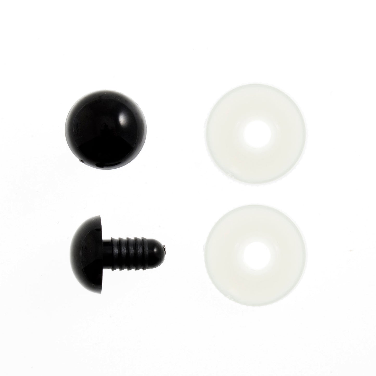 6mm Solid Black Safety Eyes - Trimits