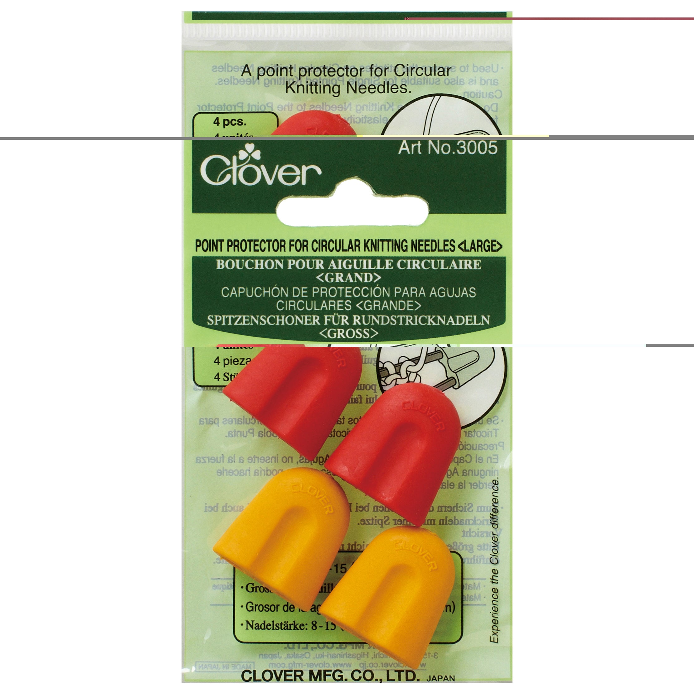 Large Point Protector for Circular Knitting Needles - Clover – Holey ...