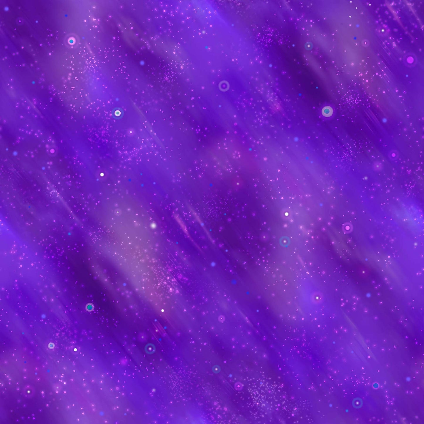 Night Sky Purple - Aurora Borealis Cotton Print Fabric - per half metre