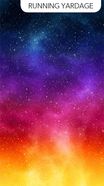 Galaxy Ombre - Universe Cotton Print Fabric - per half metre