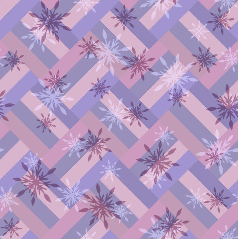 Snowflakes (Design 8) - Christmas With Cooper Cotton Print Fabric - per half metre