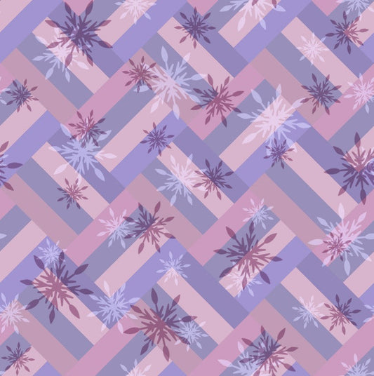 Snowflakes (Design 8) - Christmas With Cooper Cotton Print Fabric - per half metre