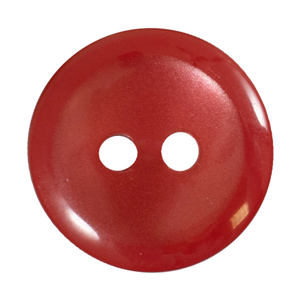 19mm Red - Pearl Button