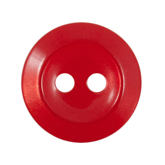 Red 14mm - Rimmed Button