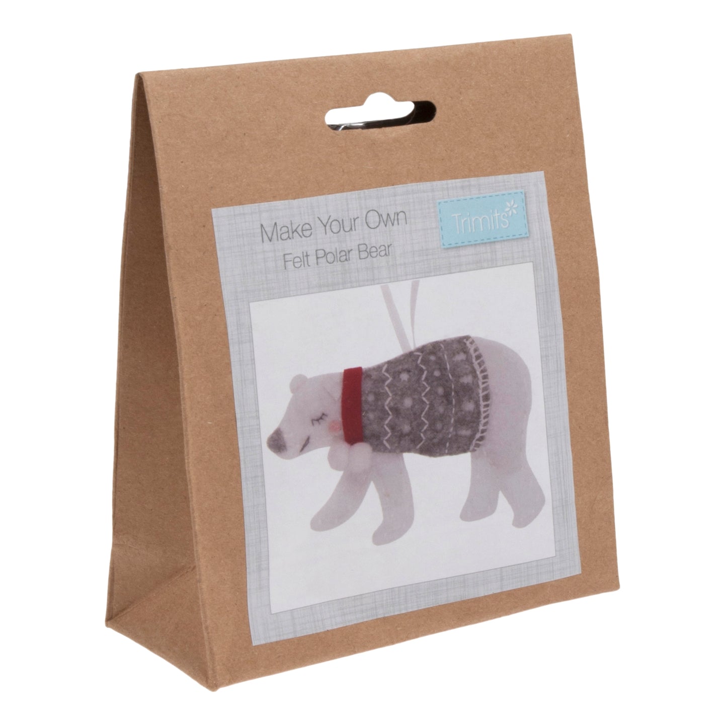 Polar Bear - Christmas Felt Decoration Kit