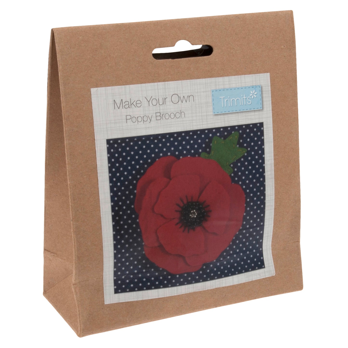 Poppy Brooch - Felt Decoration Kit