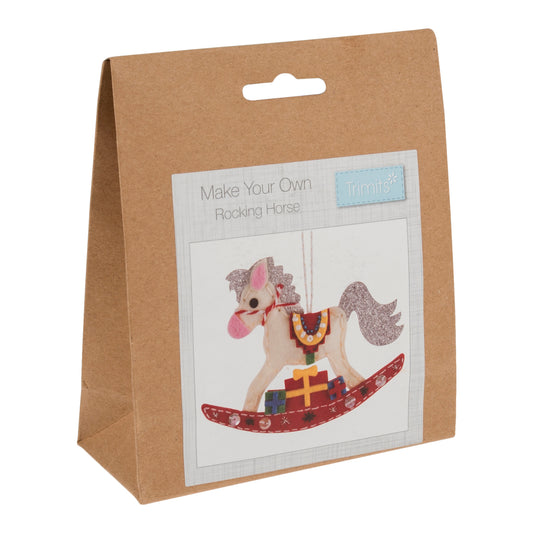 Rocking Horse - Christmas Felt Decoration Kit